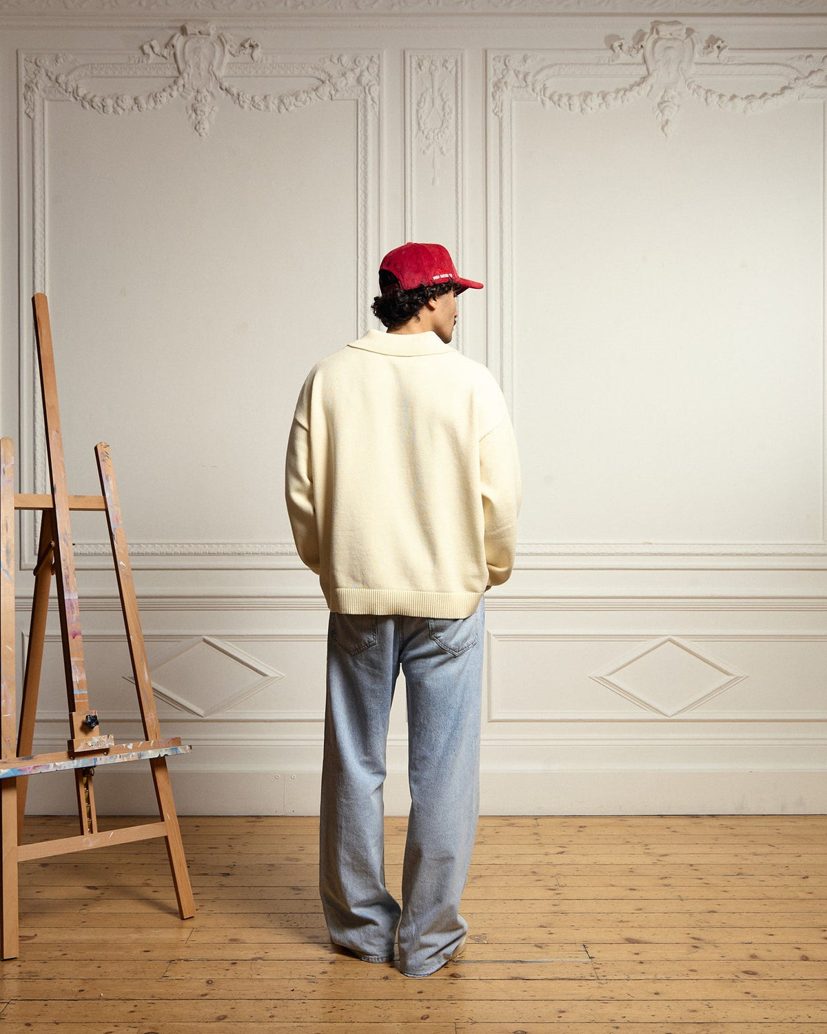 Sweater Duke + Dexter DR4 Cream Racing Polo