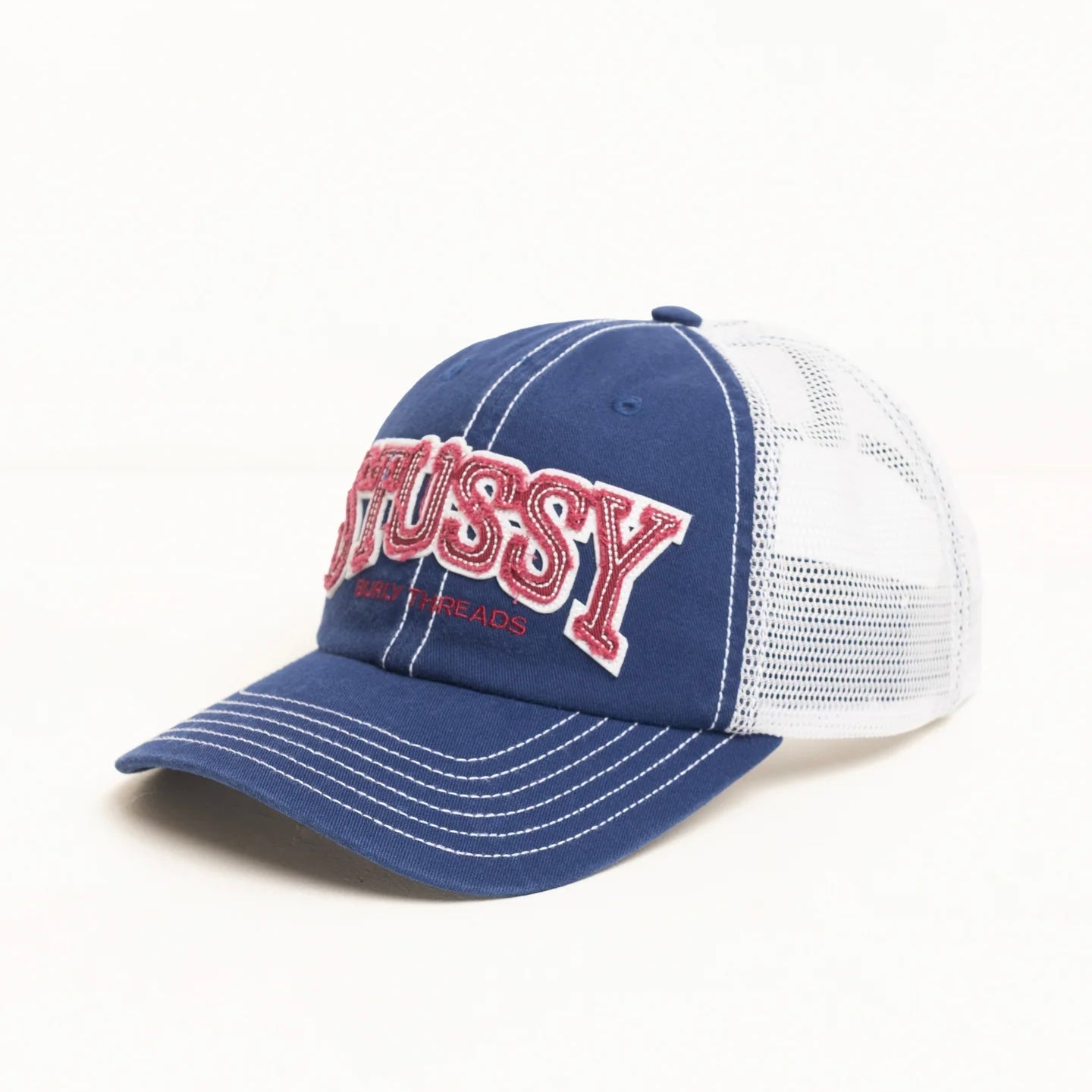Gorro Stussy Burly Threads Trucker Navy