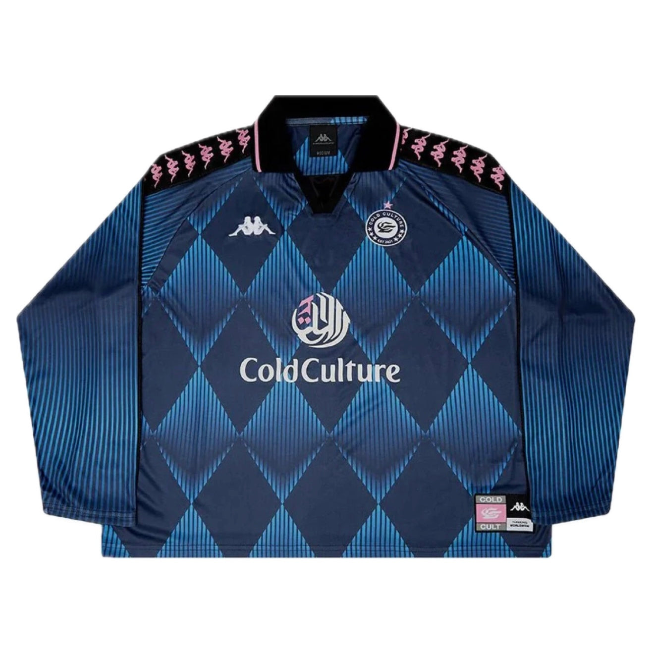 Polera Cold Culture x Kappa Longsleeve Jersey Blue