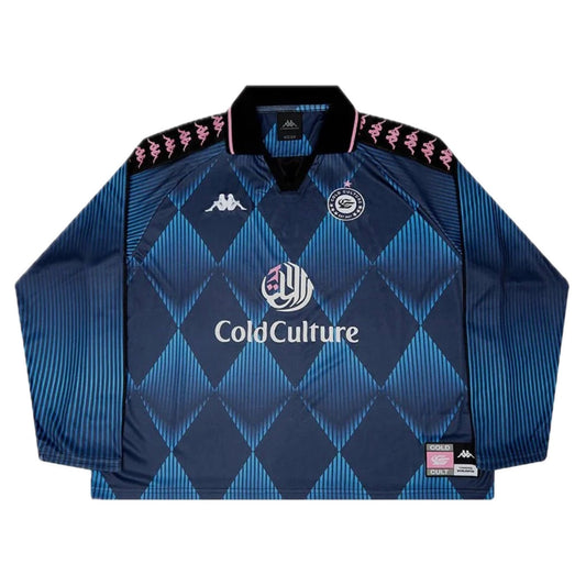 Polera Cold Culture x Kappa Longsleeve Jersey Blue
