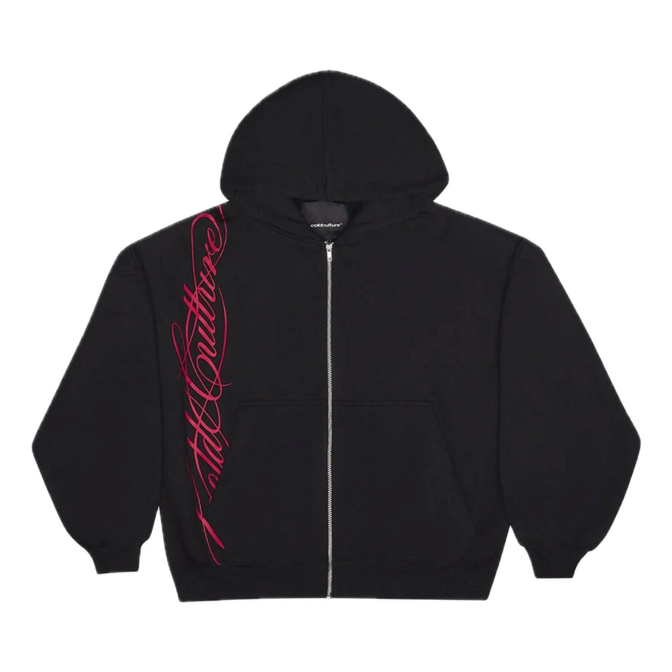 Poleron Cold Culture Script Zip Black