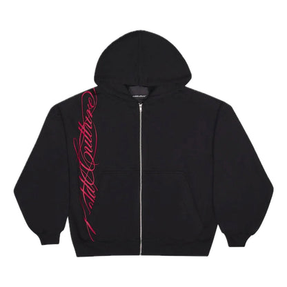 Poleron Cold Culture Script Zip Black