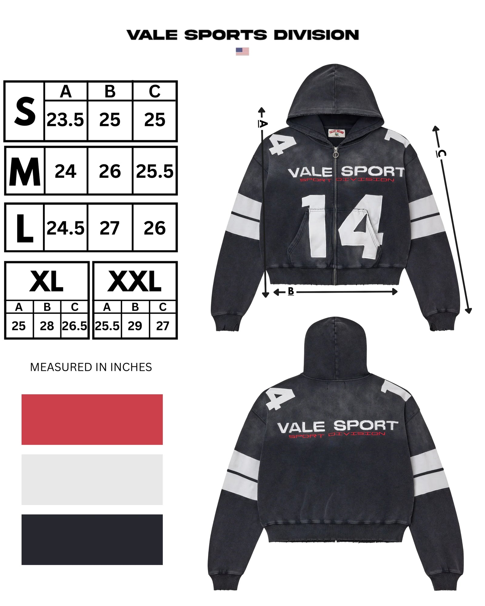 Poleron Vale Forever Valley Oreo 14 Zip Up Dest/Smoke