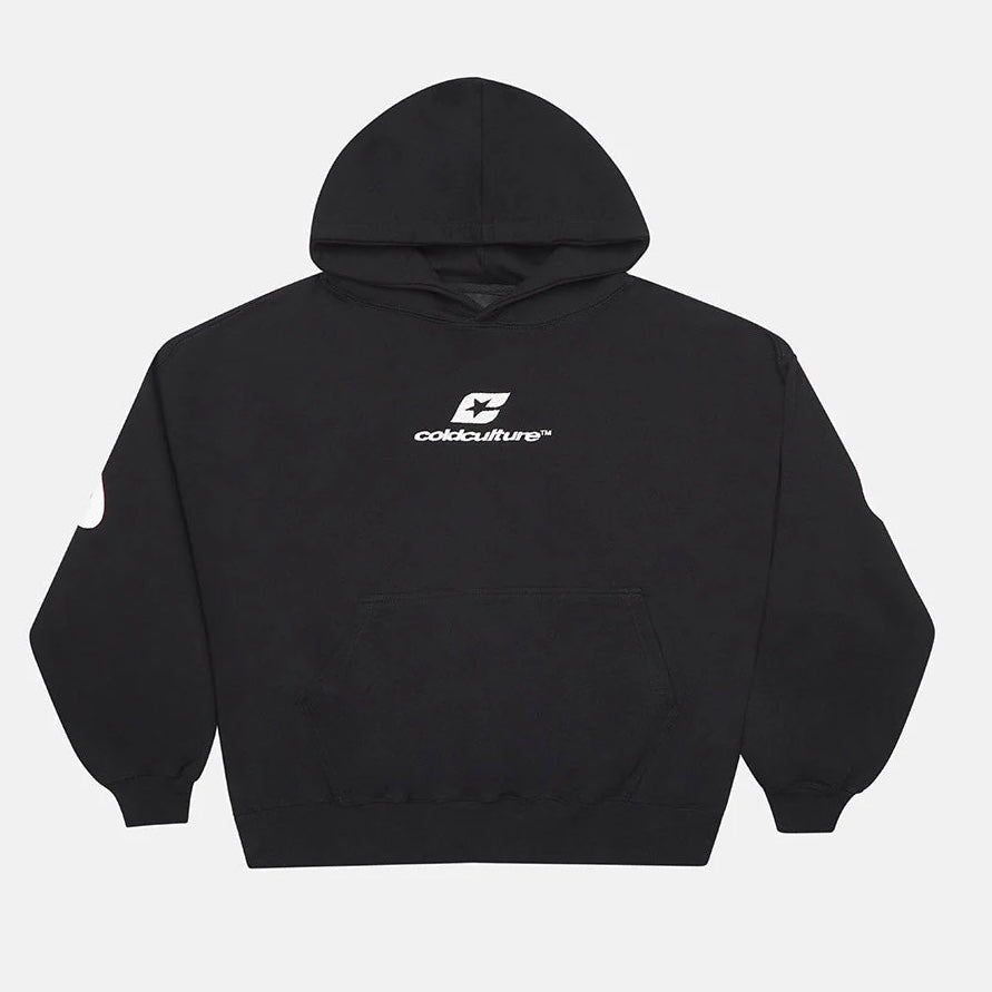 Poleron Cold Culture Curved Hoodie Black
