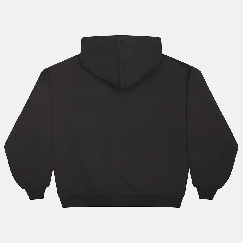 Poleron Cold Culture Curved Front Hoodie Black