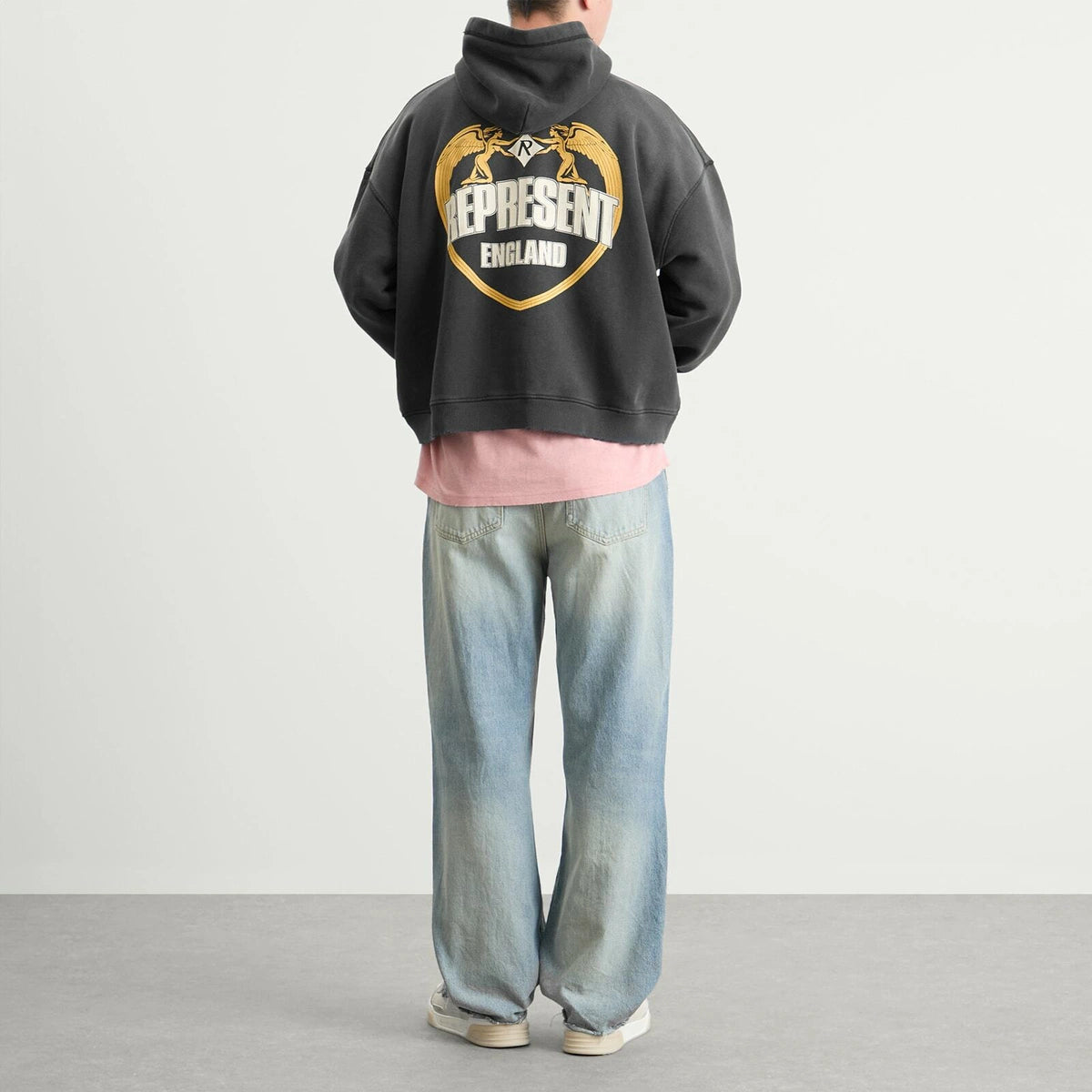 Poleron Represent Angel Border Stained Black