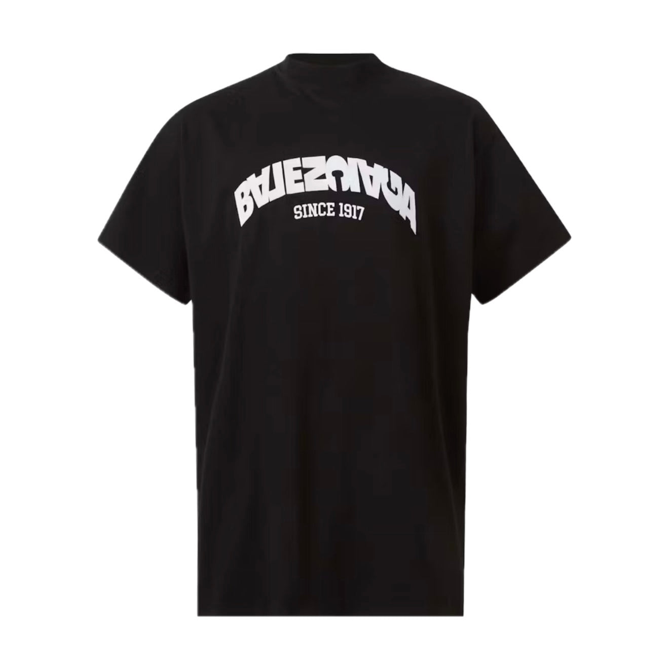 Polera Balenciaga Back Flip Oversized Tee Black