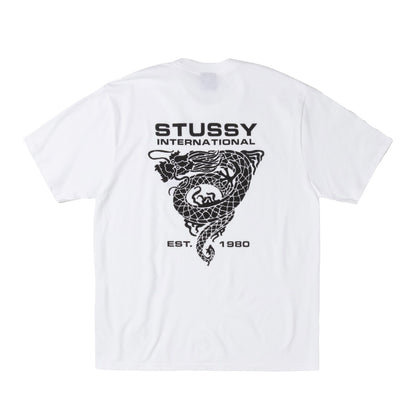 Polera Stussy Dragon International White