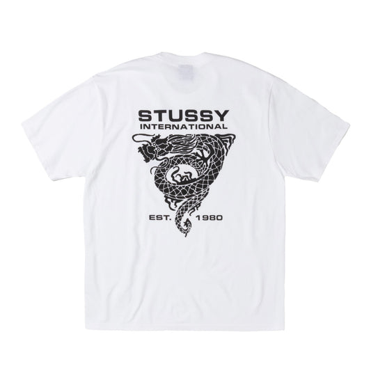 Polera Stussy Dragon International White