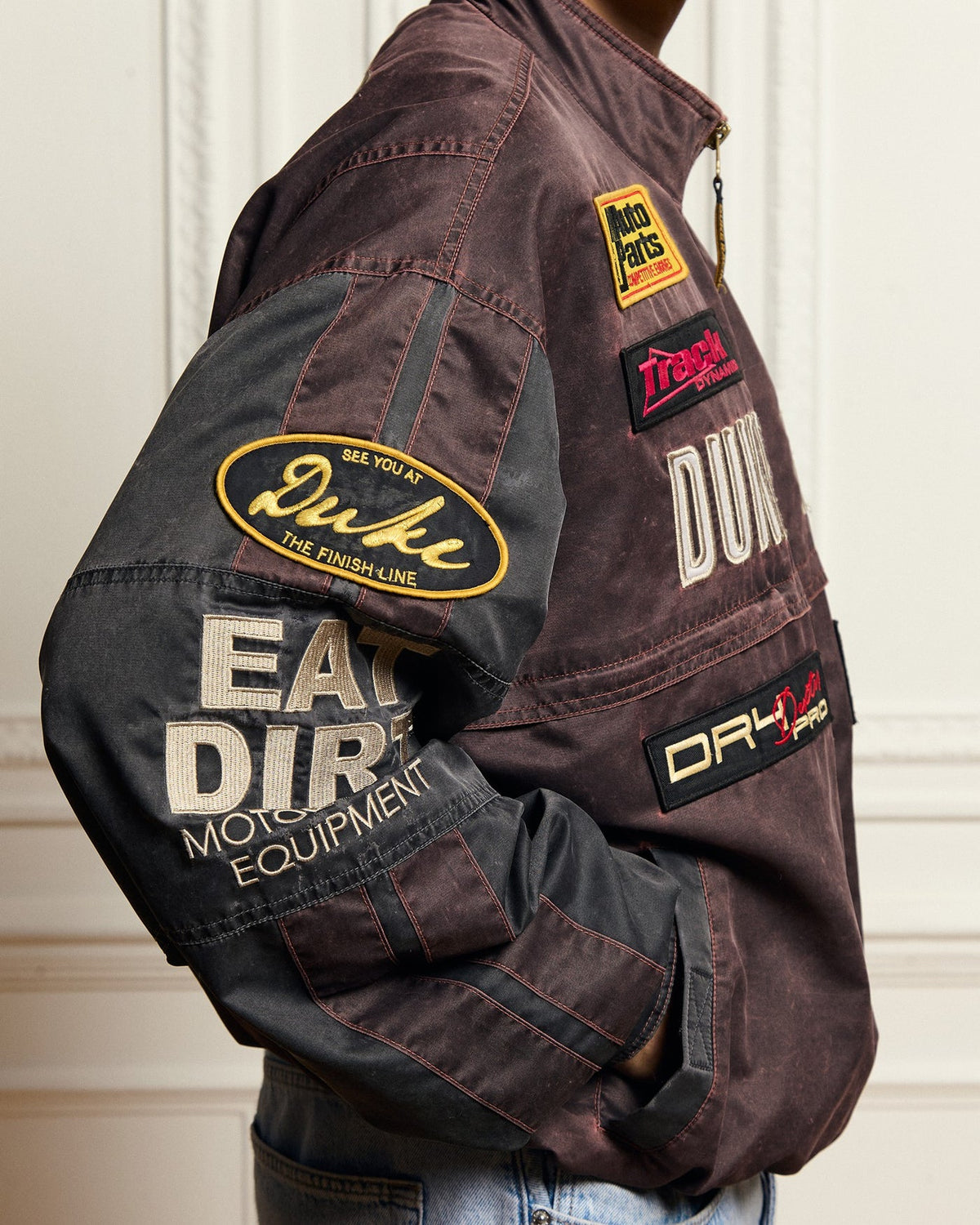 Chaqueta Duke + Dexter DR4 Trackside Vintage Mauve Bomber