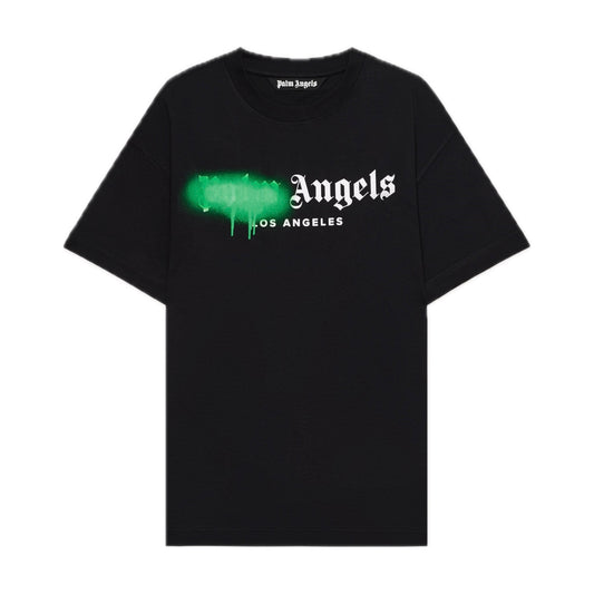 Polera Palm Angels Sprayed City Los Angeles Black/Green