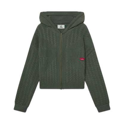 Sweater Scuffers Flag Green Knit Zipper
