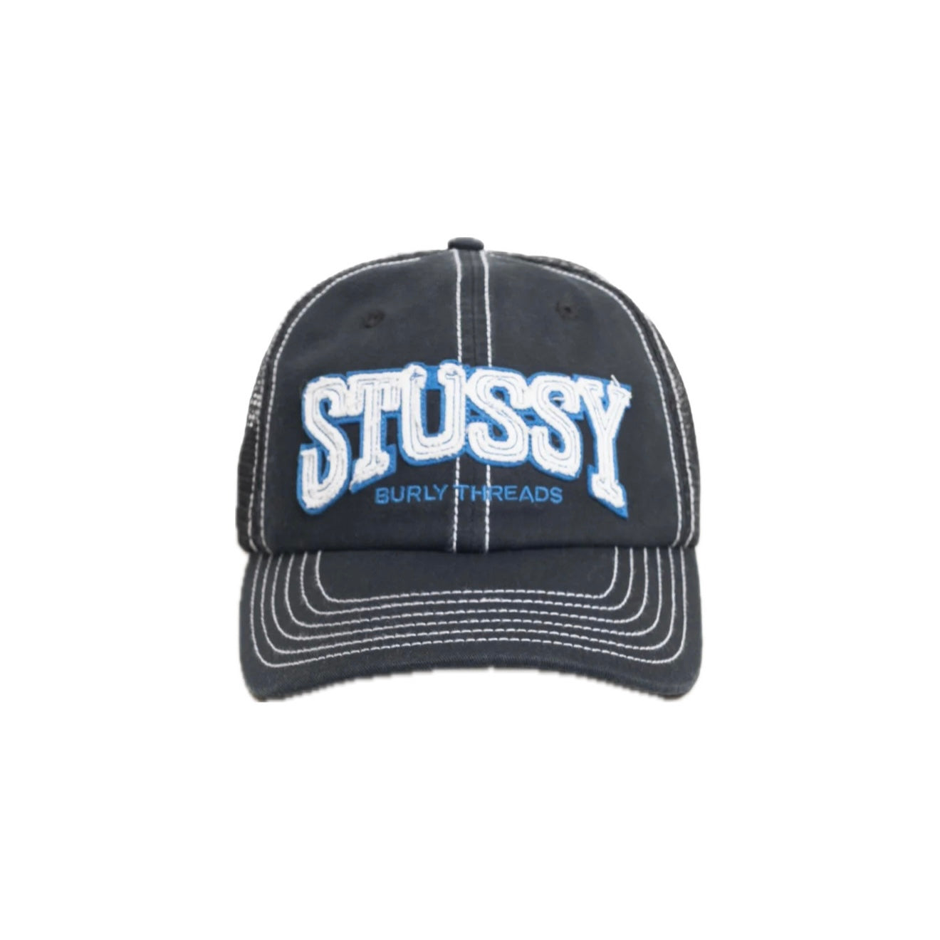 Gorro Stussy Burly Threads Trucker Black