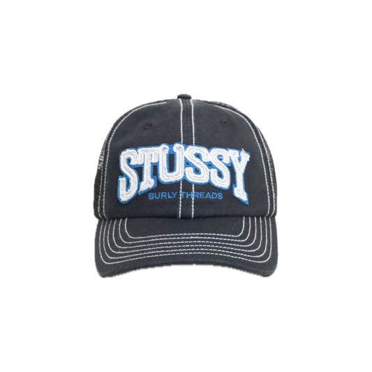 Gorro Stussy Burly Threads Trucker Black