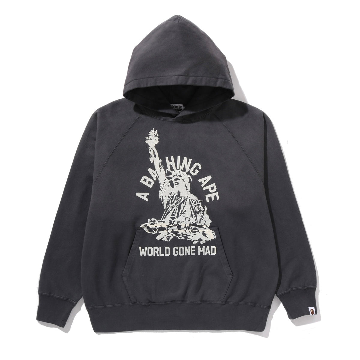 Poleron BAPE Destroy Washed Relaxed Fit Pullover Black
