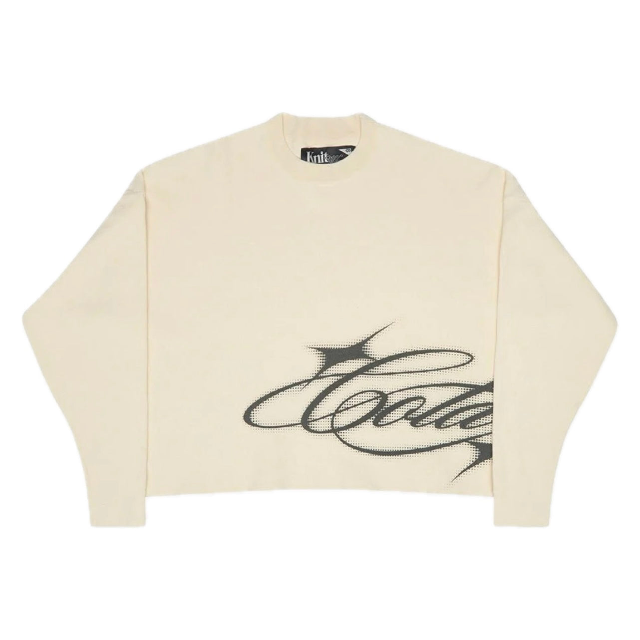 Sweater Cold Culture Sparkly Script Off White