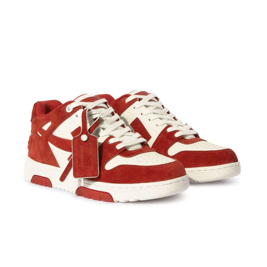 Off-White Out Of Office Suede Brick Red/White