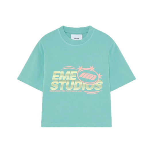 Polera Eme Studios Launch Aqua Oversized