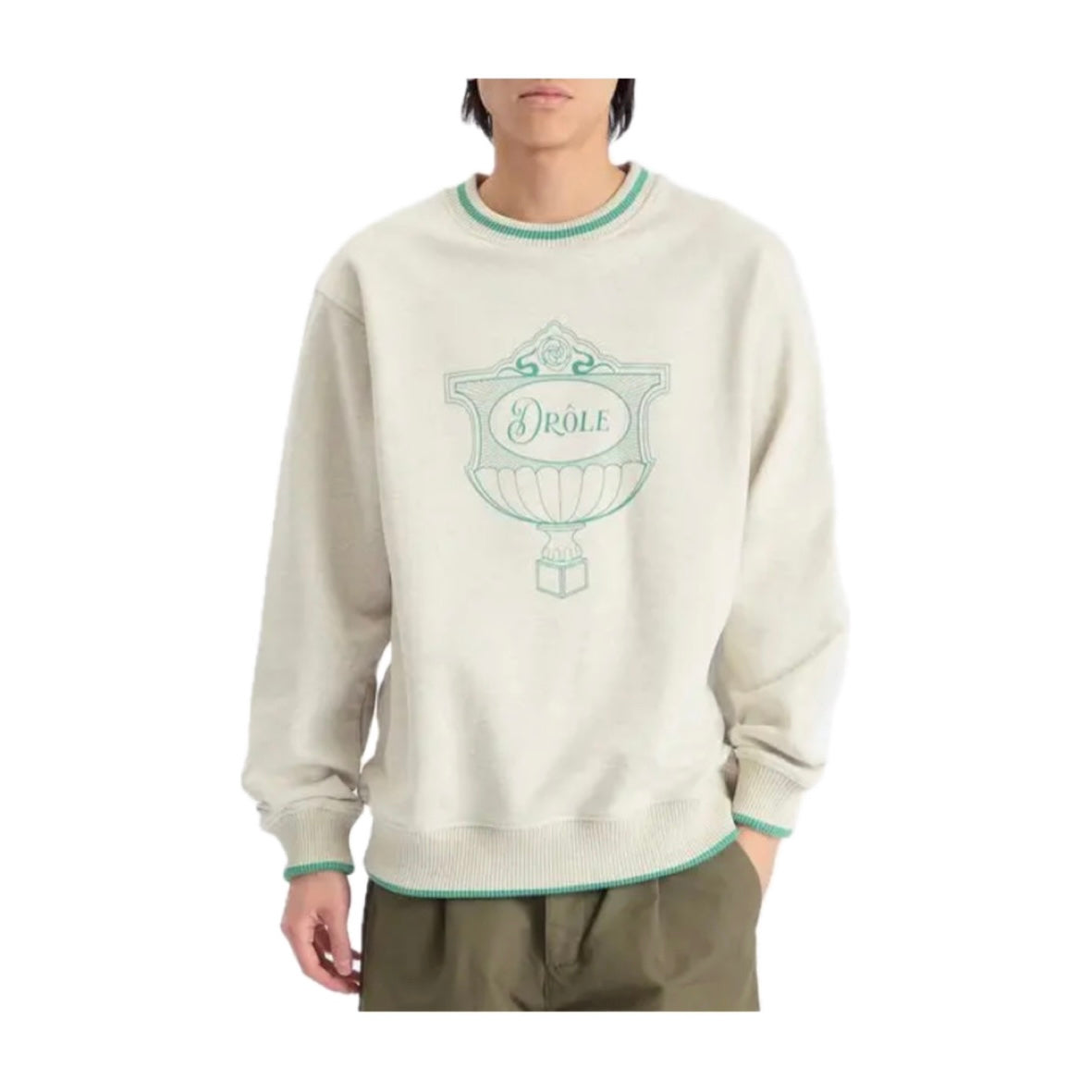 Poleron Drole de Monsieur “NFPM” Le Sweatshirt Cup Grey