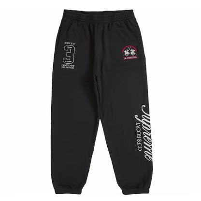 Pantalon Supreme x La Martina x Jacob & Co. Sweatpant Black