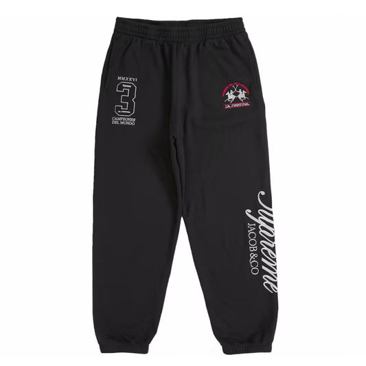 Pantalon Supreme x La Martina x Jacob & Co. Sweatpant Black