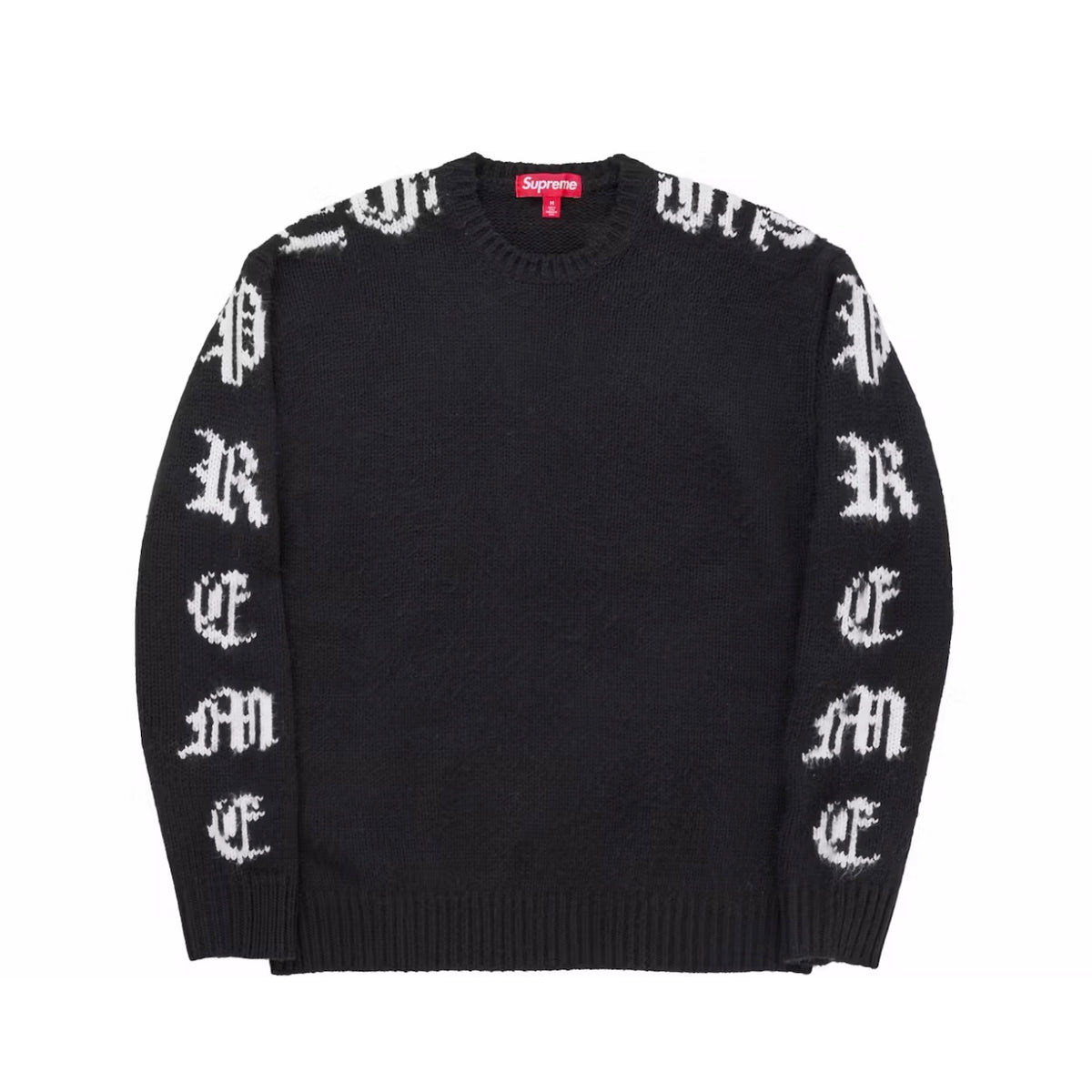Sweater Supreme Old English Sleeves Black