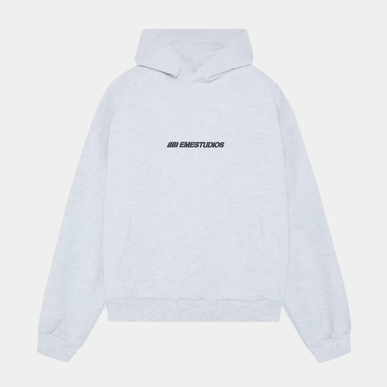 Poleron Eme Studios Vanguard Heather Grey Oversized Hoodie