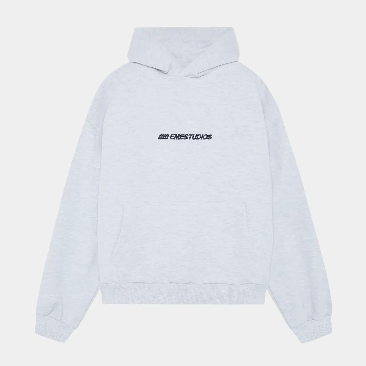 Poleron Eme Studios Vanguard Heather Grey Oversized Hoodie