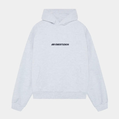Poleron Eme Studios Vanguard Heather Grey Oversized Hoodie