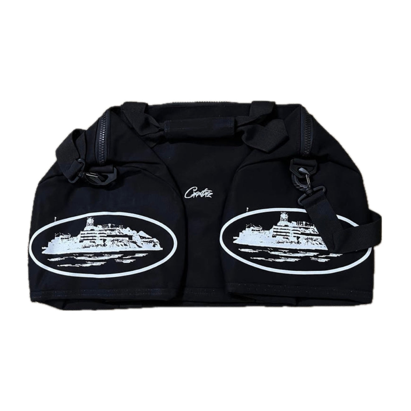 Bolso Corteiz Alcatraz Duffle Bag Black