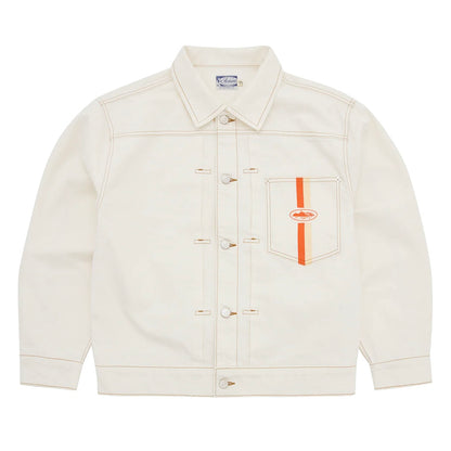 Chaqueta Corteiz Dual Stripe Denim Jacket Off White