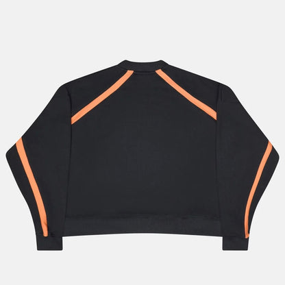 Poleron Cold Culture Detailed Crewneck Black