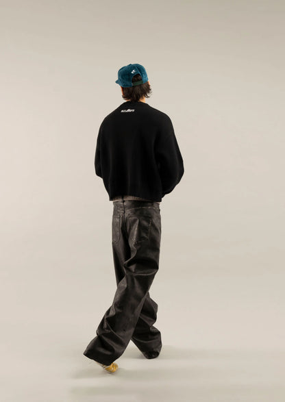 Sweater Scuffers Essential Black Knit