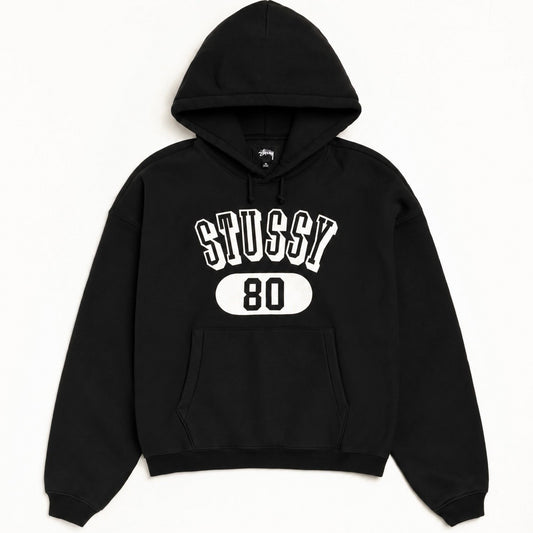 Poleron Stussy 80 Relaxed Hood Black