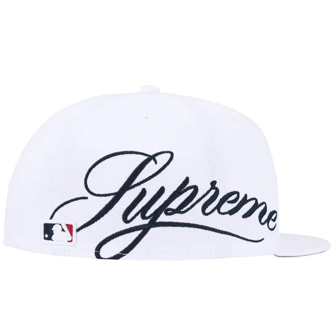 Gorro Supreme x New Era New York Yankees White