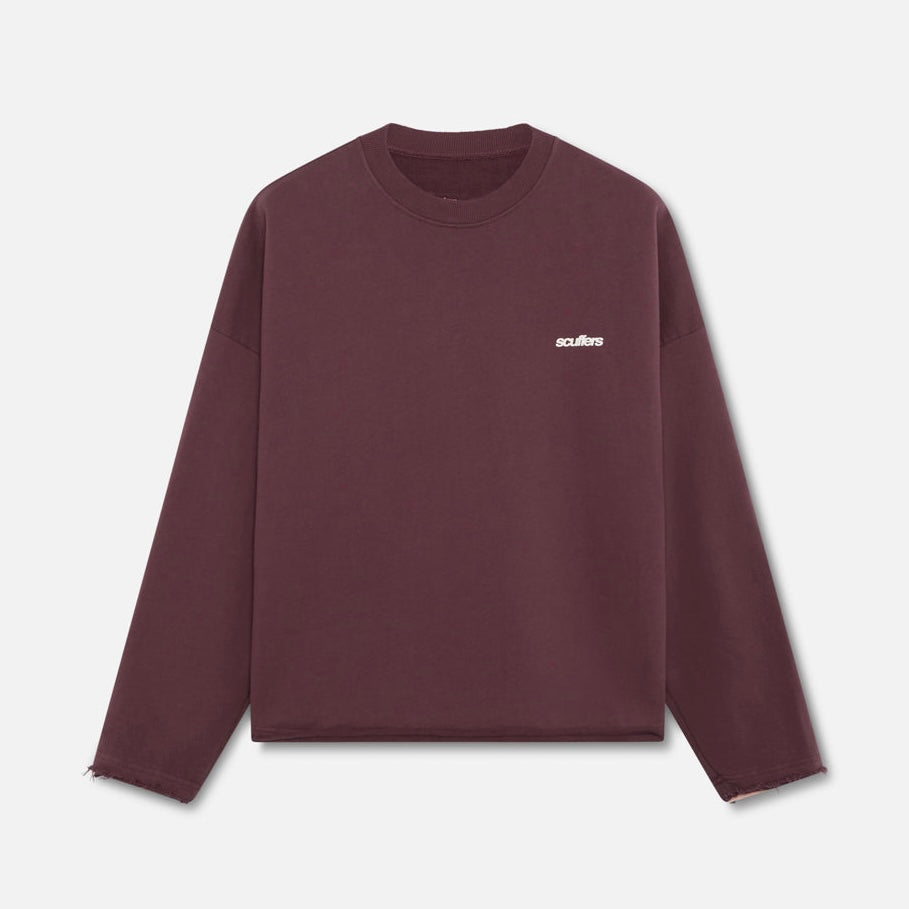 Poleron Scuffers Dye Tech Burgundy Crewneck Reversible