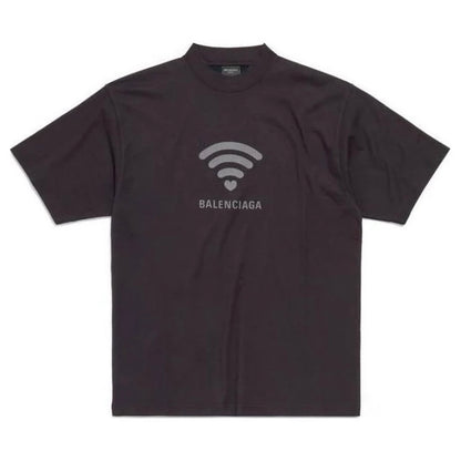 Polera Balenciaga WiFi Logo Tee Black