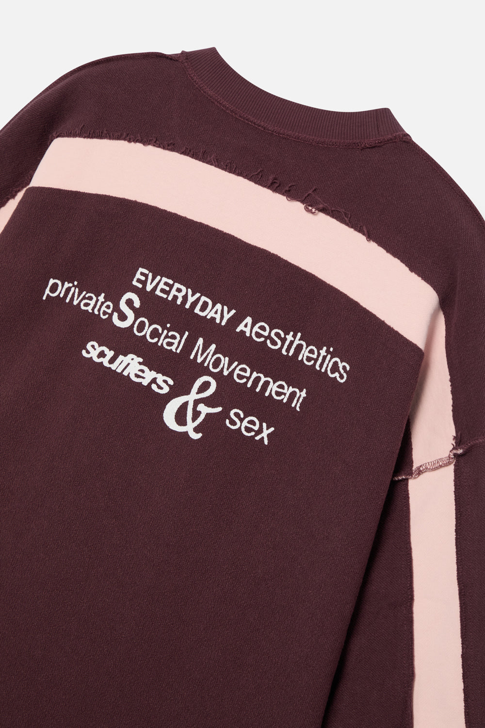 Poleron Scuffers Dye Tech Burgundy Crewneck Reversible