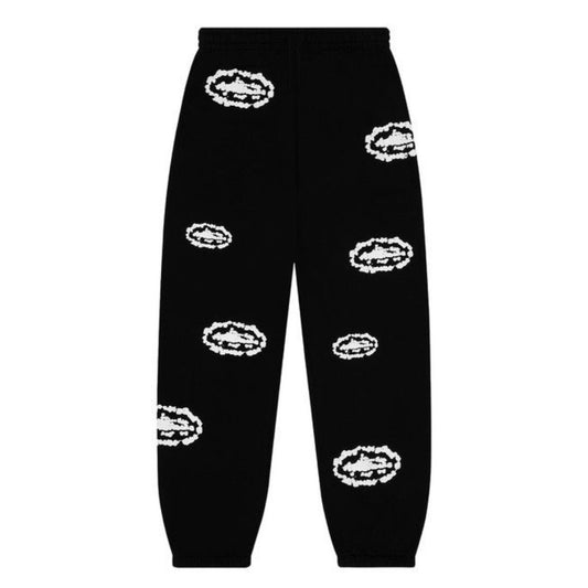 Pantalon Corteiz x Denim Tears Island Wreath Sweatpants Black