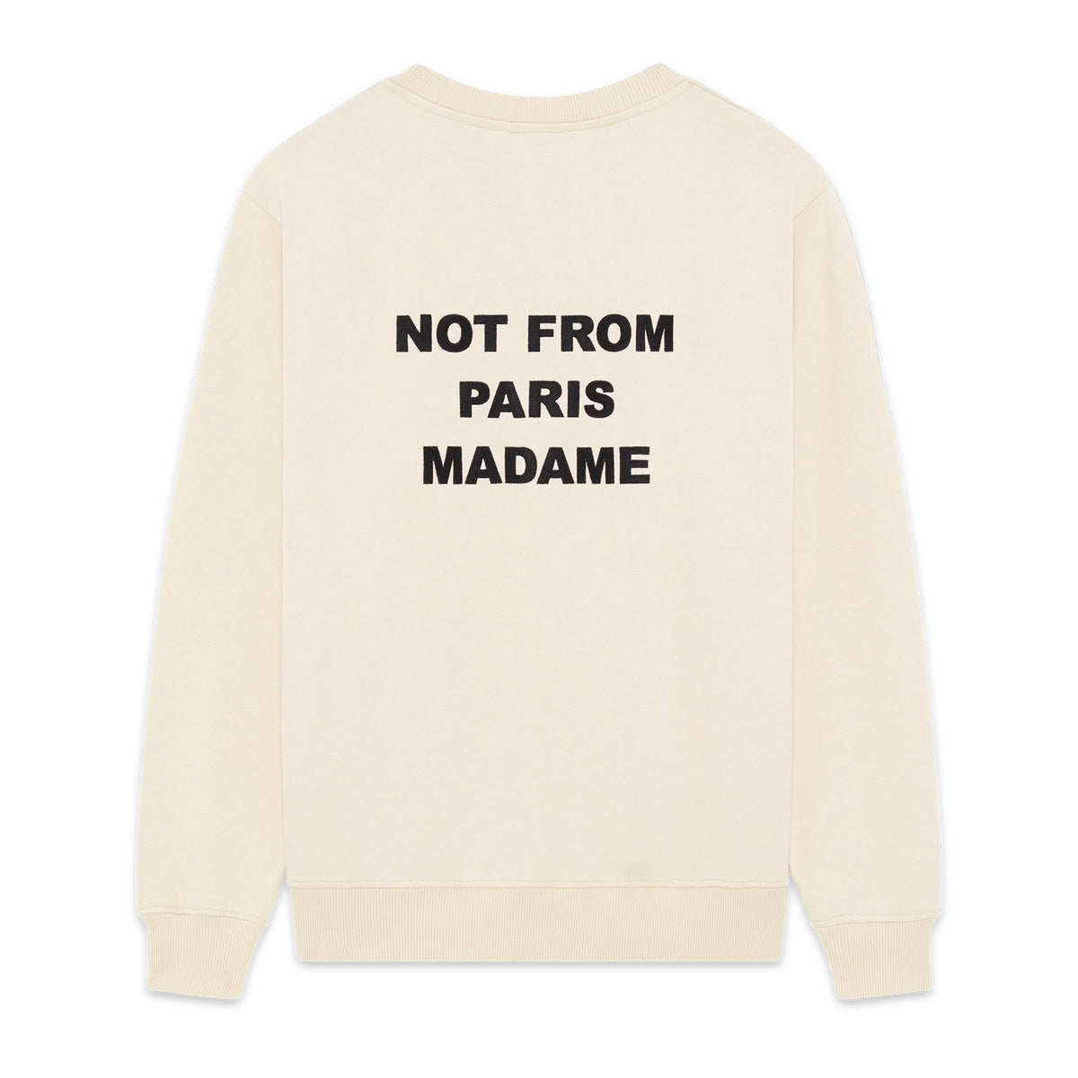 Poleron Drole de Monsieur “NFPM” Sweatshirt Slogan Beige