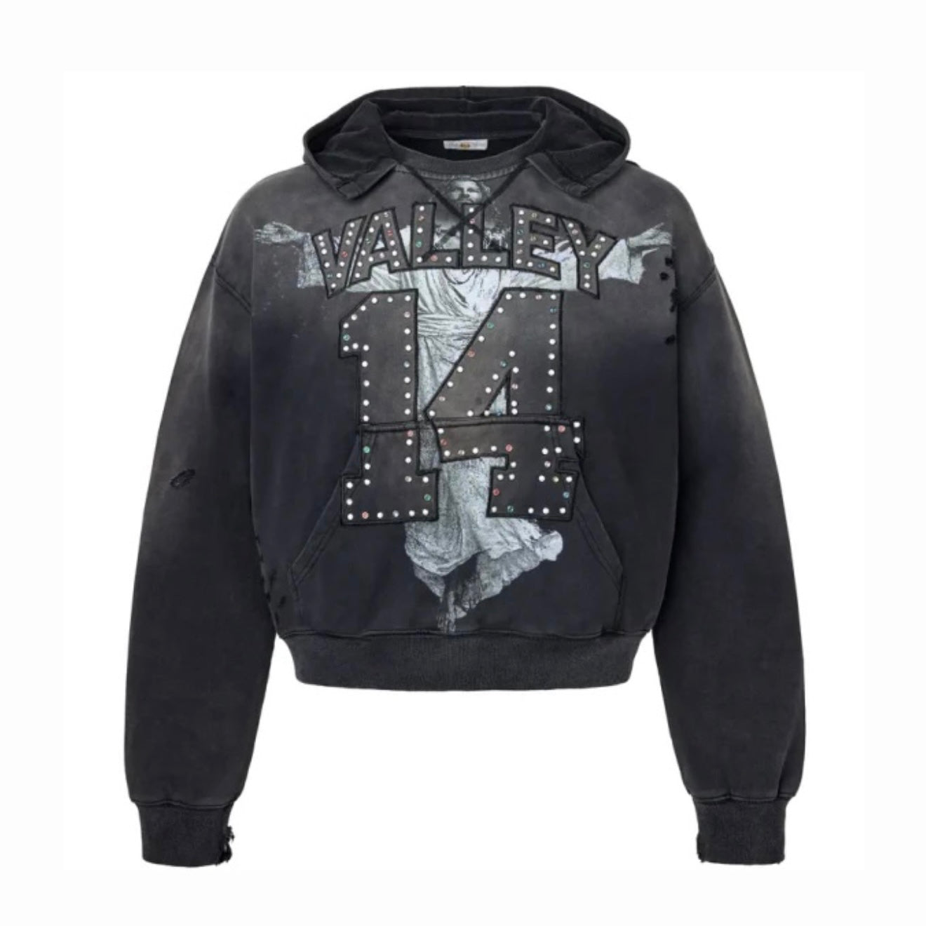 Poleron Vale Forever Valley Dreams Jesus Pullover Black