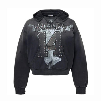 Poleron Vale Forever Valley Dreams Jesus Pullover Black