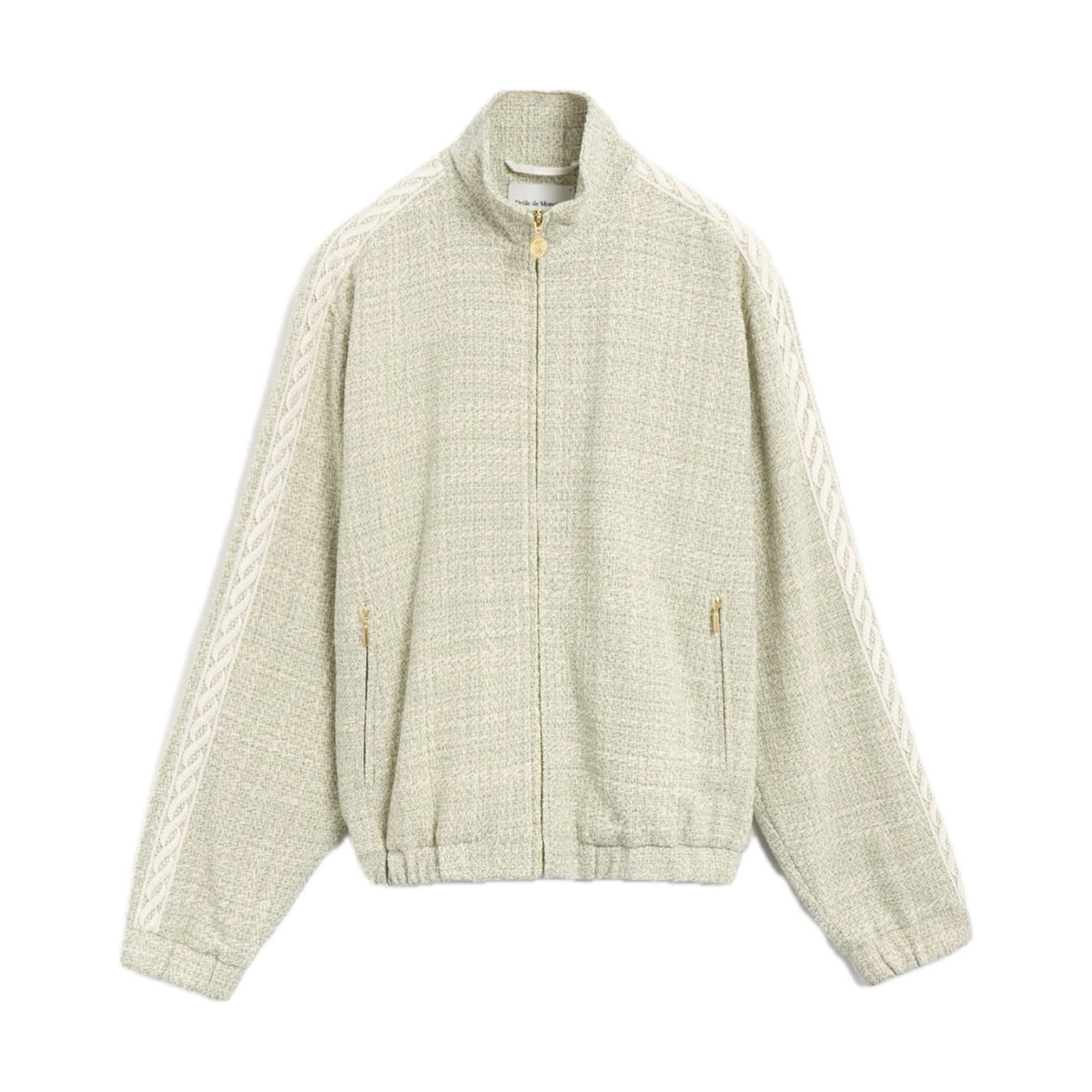 Chaqueta Drole de Monsieur La Trackjacket Tweed Light Green