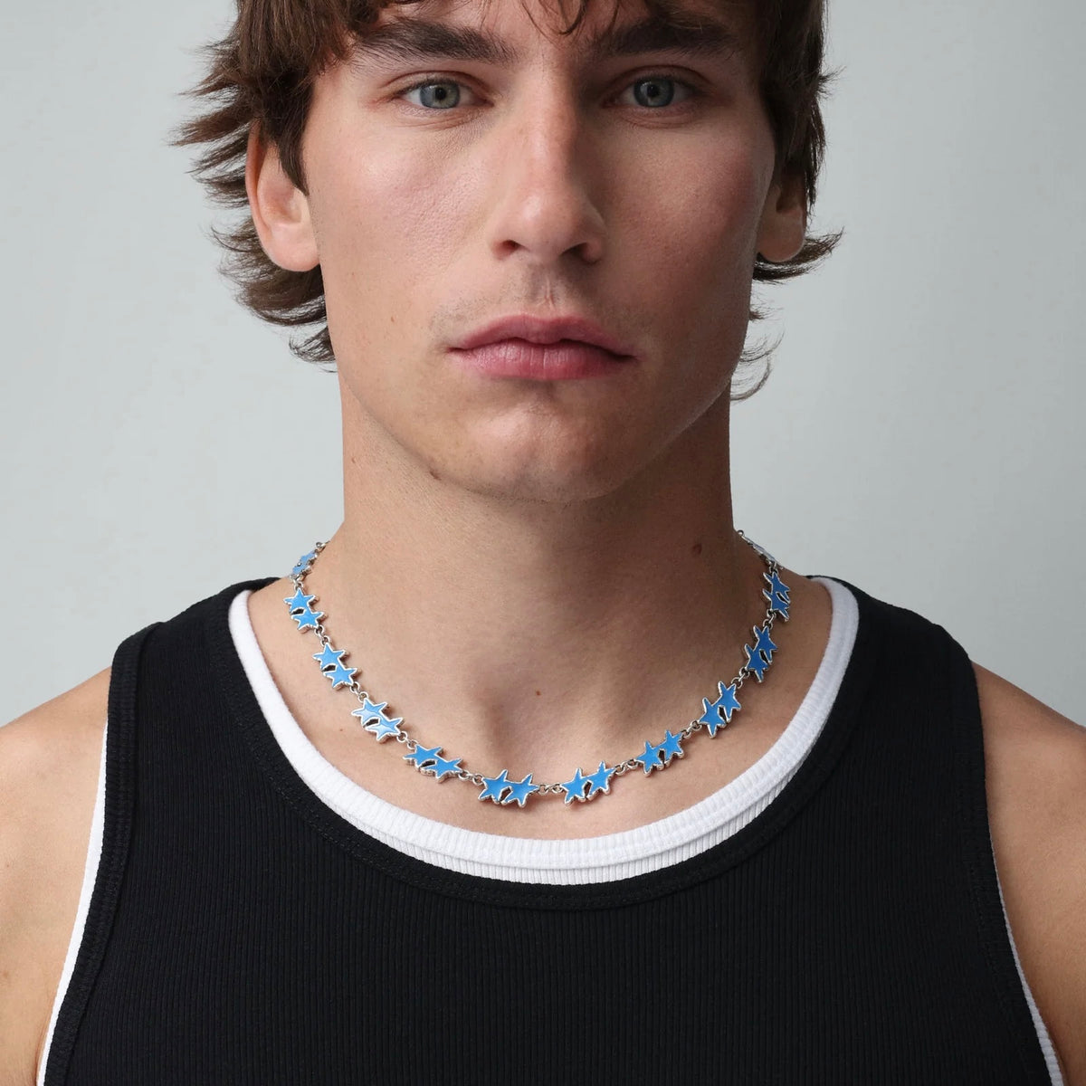 Collar Twojeys Light Blue Melted Stars Necklace