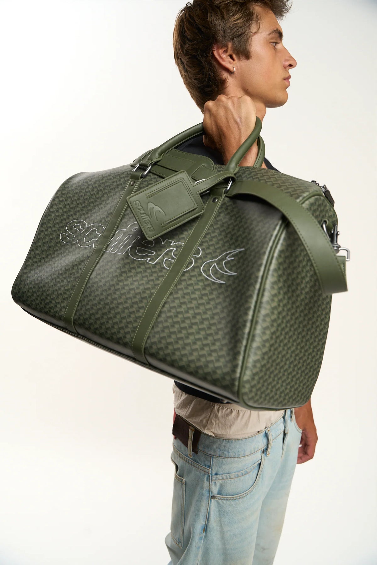 Bolso Scuffers Monogram Dark Green Duffle Bag