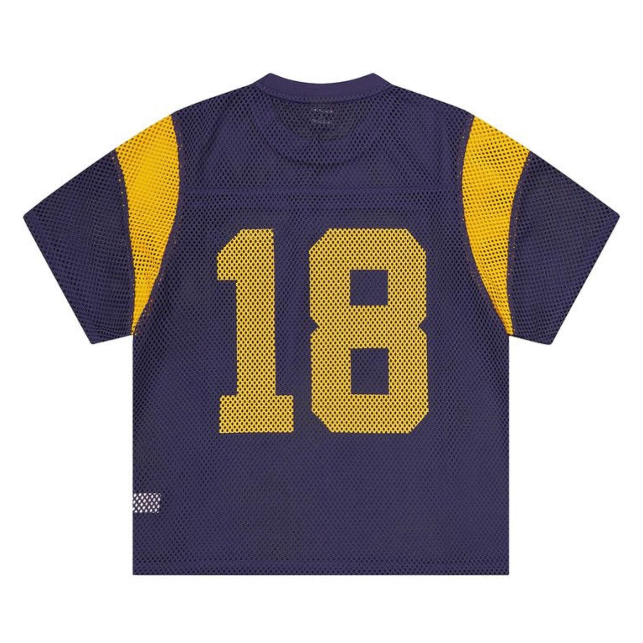 Polera Corteiz Open Mesh Panel Jersey Navy/Yellow