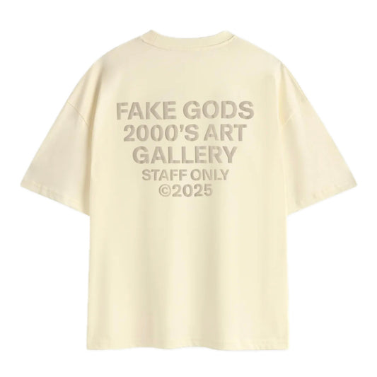 Polera Fake Gods Staff Tee Cream - L