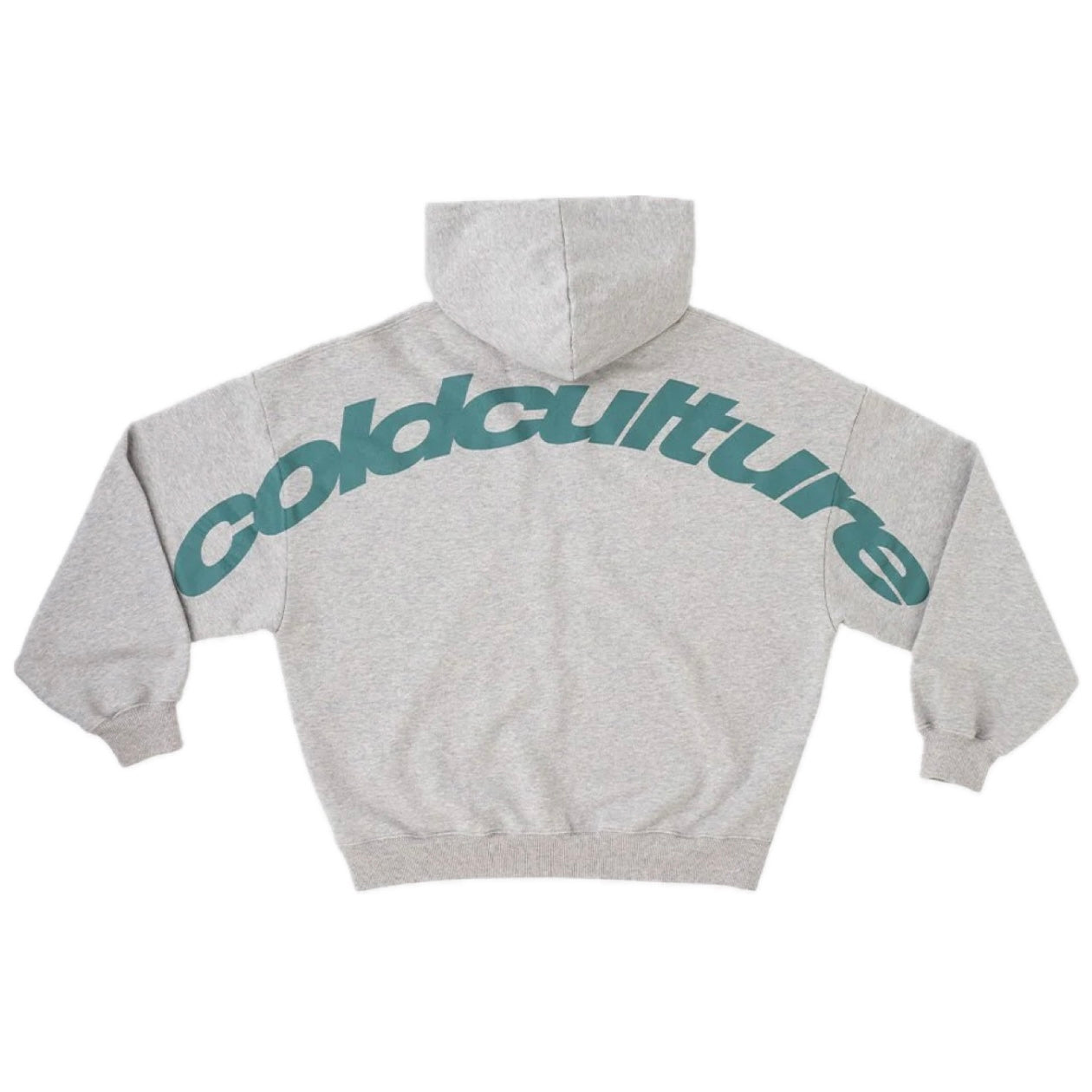Poleron Cold Culture Curved Hoodie Ash Grey