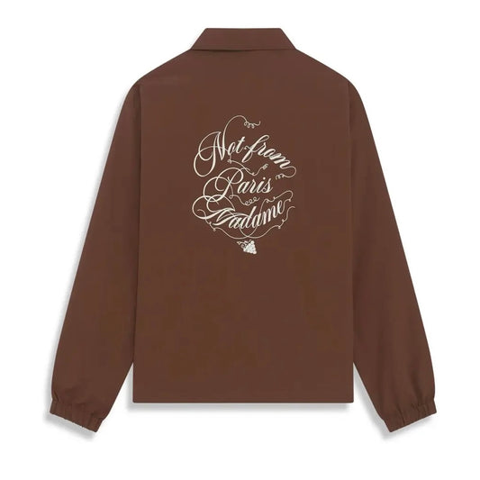 Chaqueta Drole de Monsieur “NFPM” La Veste Slogan Vignes Brown