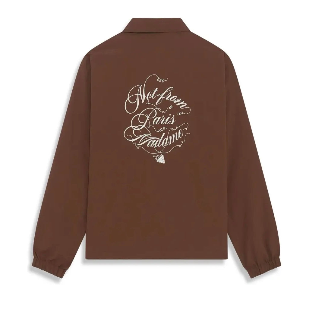 Chaqueta Drole de Monsieur “NFPM” La Veste Slogan Vignes Brown